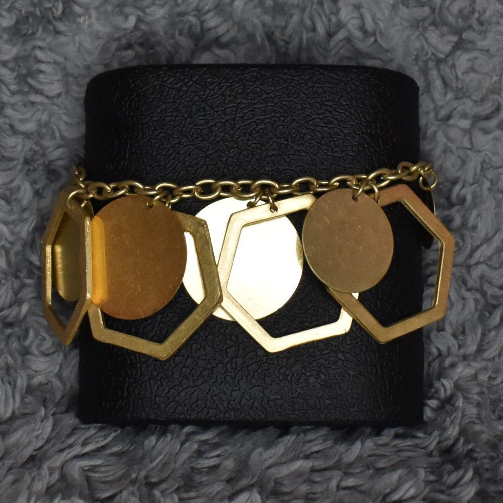 NWT Andante Hexagon and Circle Bracelet